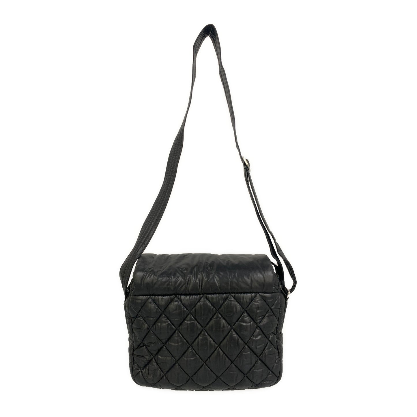 #CHANEL/COCO COCOON„ÉªCross Body Bag/BLK/Nylon/A48616