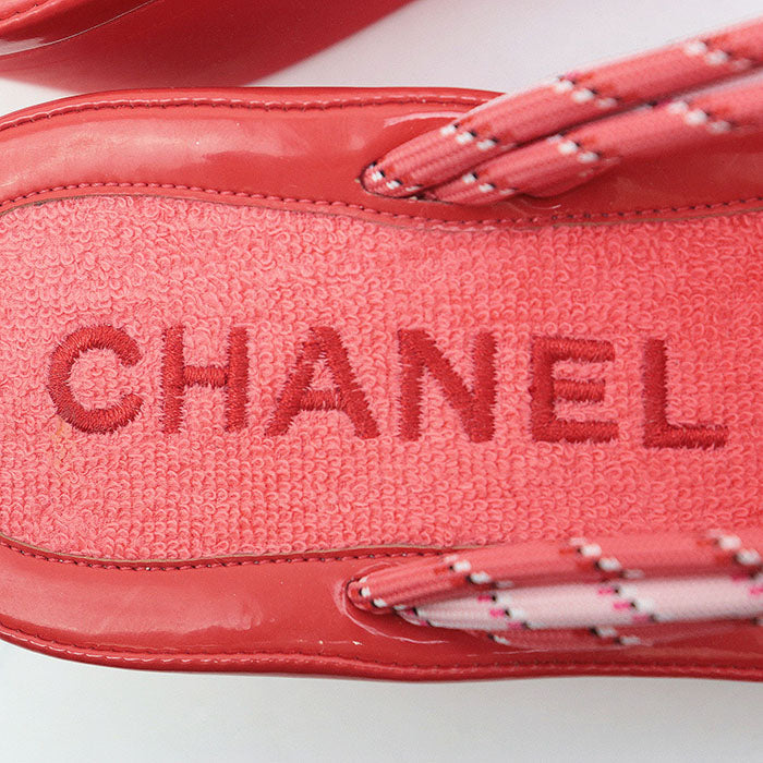 Chanel COCO Mark Leather Sandals