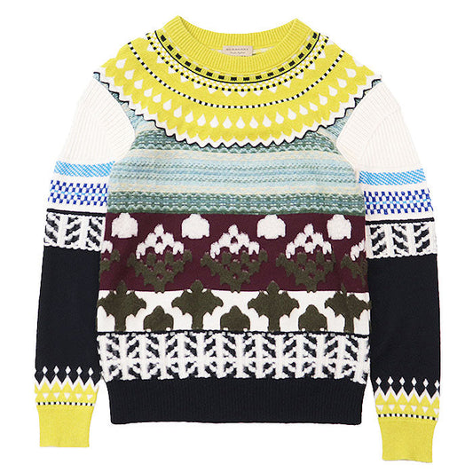Burberry Crazy Pattern Cashmere Blend Sweater