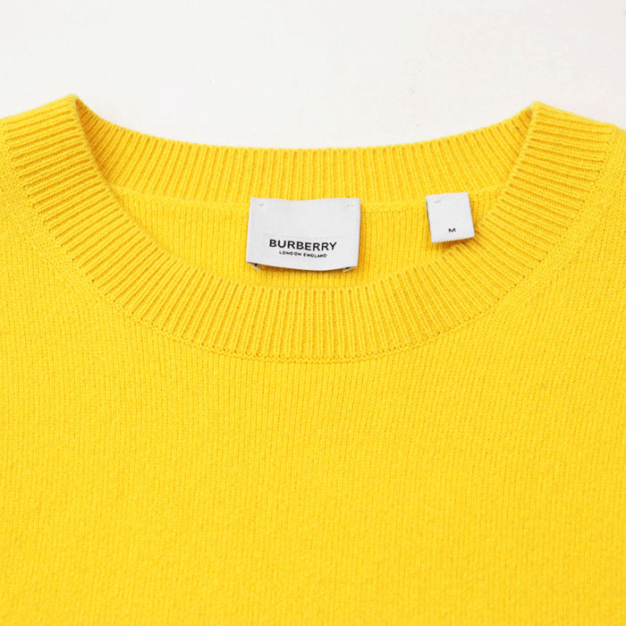 Burberry Signature Logo Embroidery Cashmere Blend Sweater