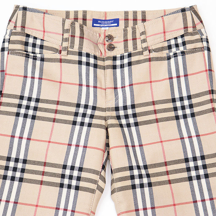 Burberry Blue Label Nova Check Wool Pants