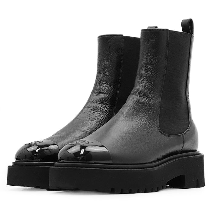 Chanel G38218 Leather Boots