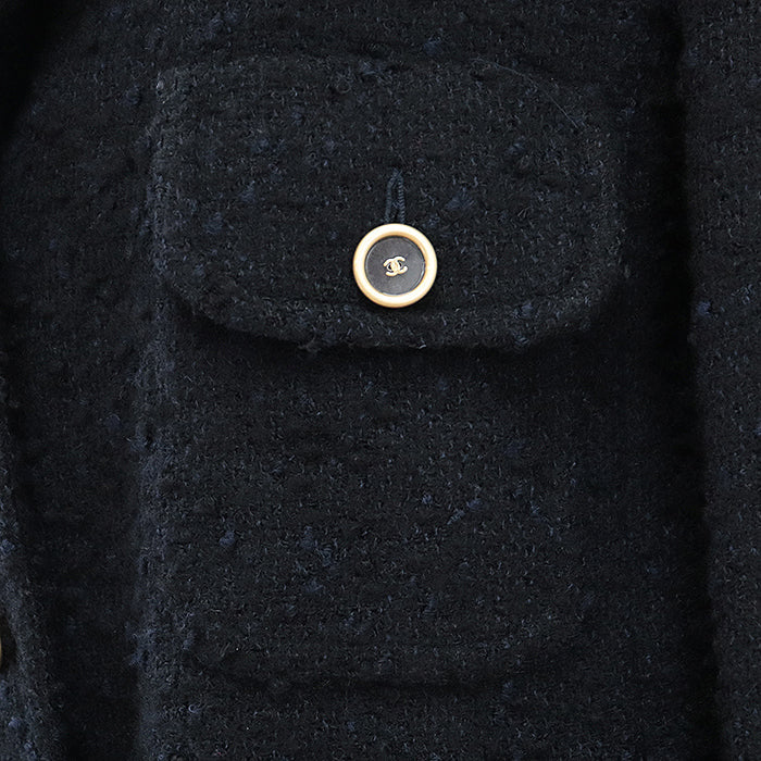 Chanel 01A P18340 Alpaca Blend Coat
