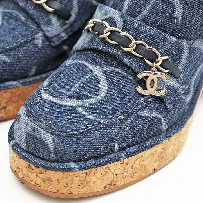 Chanel G45142 Denim Cork Loafer