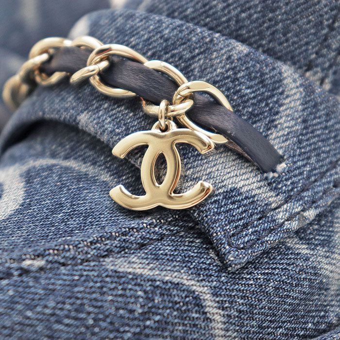 Chanel G45142 Denim Cork Loafer