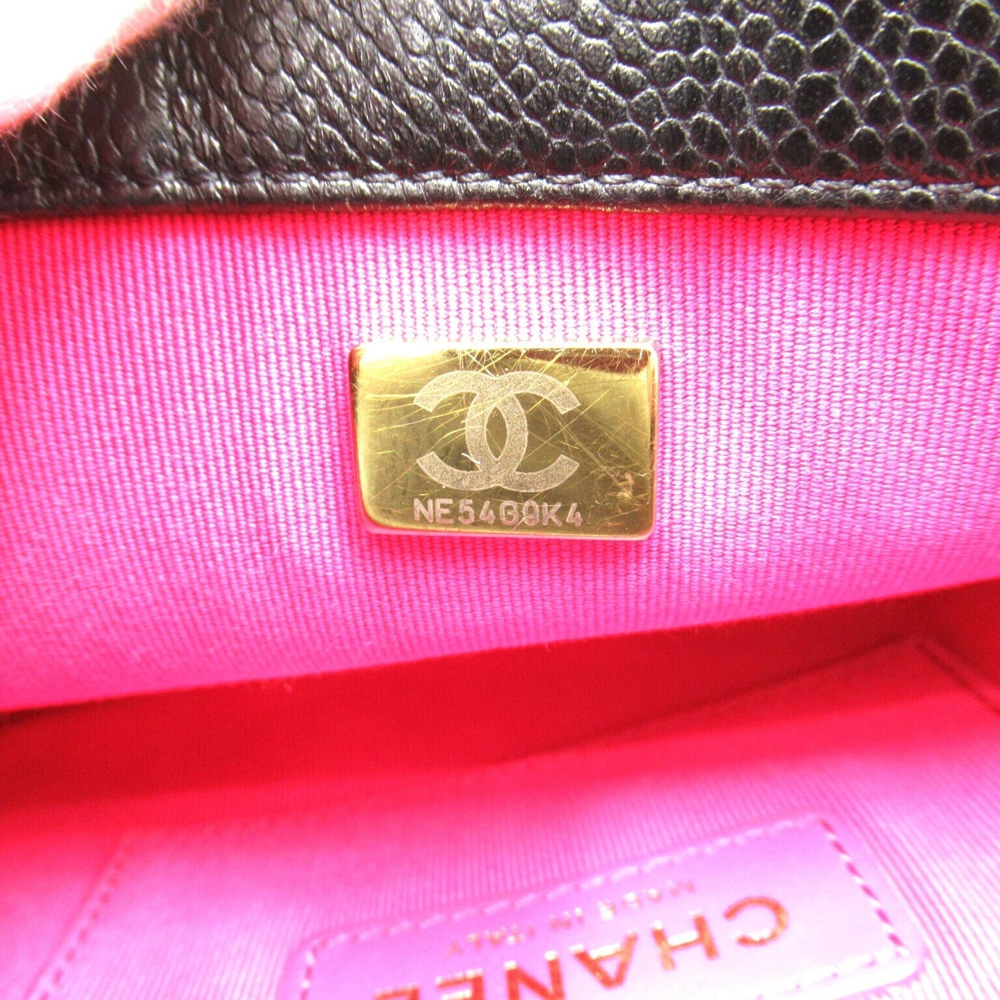 Chanel Mini Matelasse Leather Shoulder Bag Black
