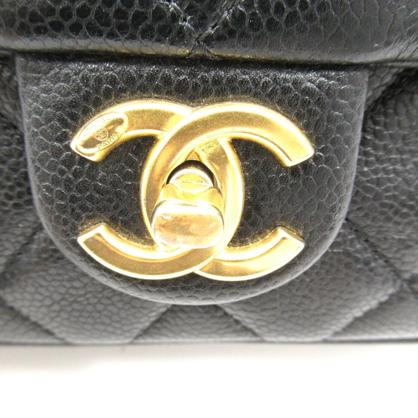Chanel Mini Matelasse Leather Shoulder Bag Black