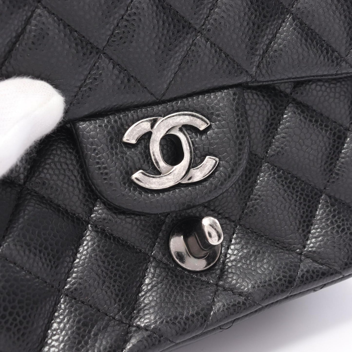 Chanel Mini Matelasse Shoulder Bag Caviar Leather