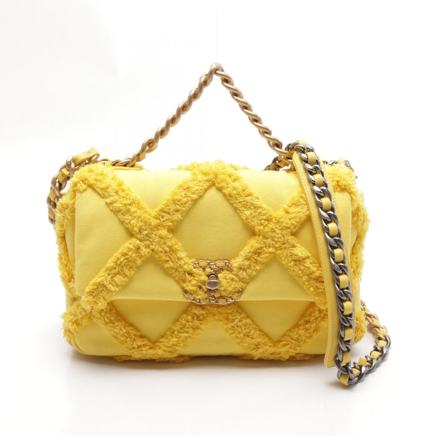 Chanel 19 Matelasse Canvas Shoulder Bag