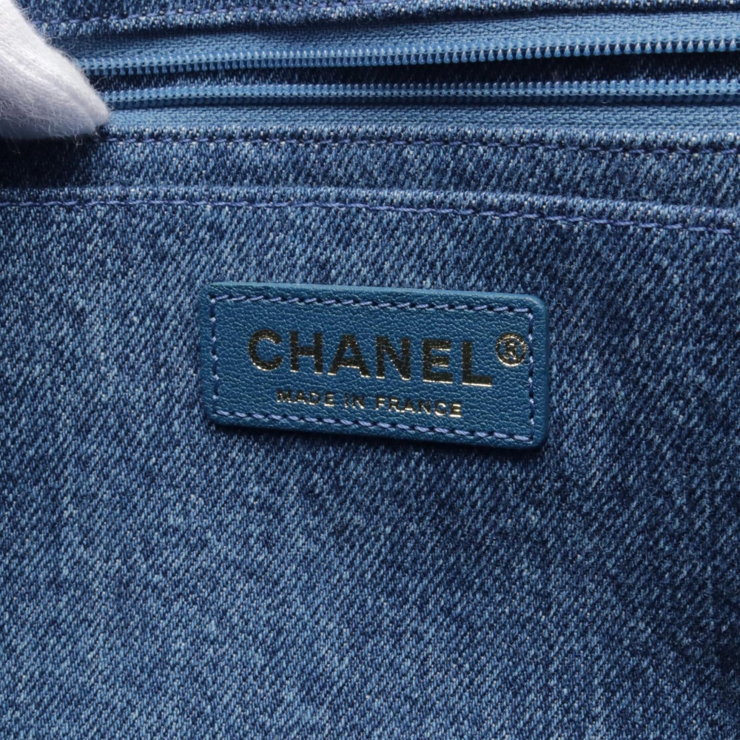 Chanel Egypt Line Denim Shearling Shoulder Bag