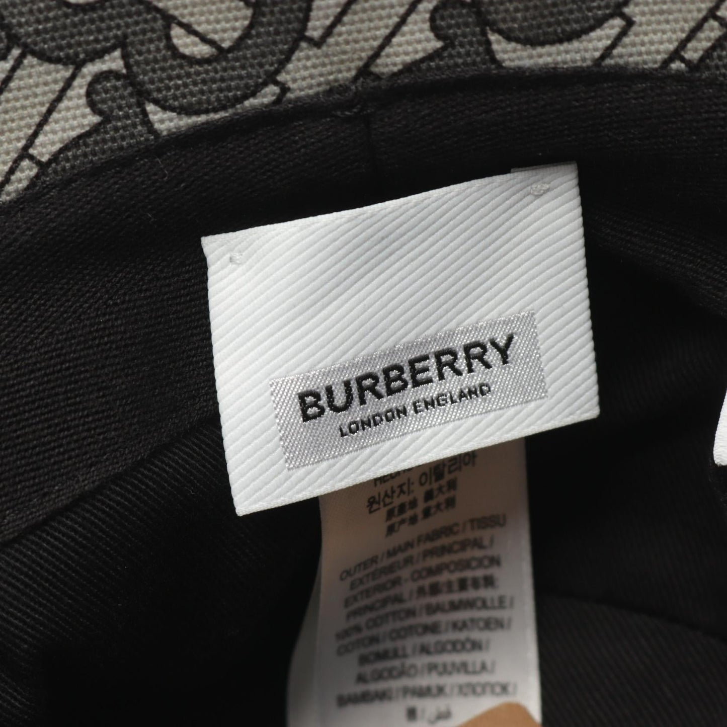 Burberry TB Monogram Canvas Hat