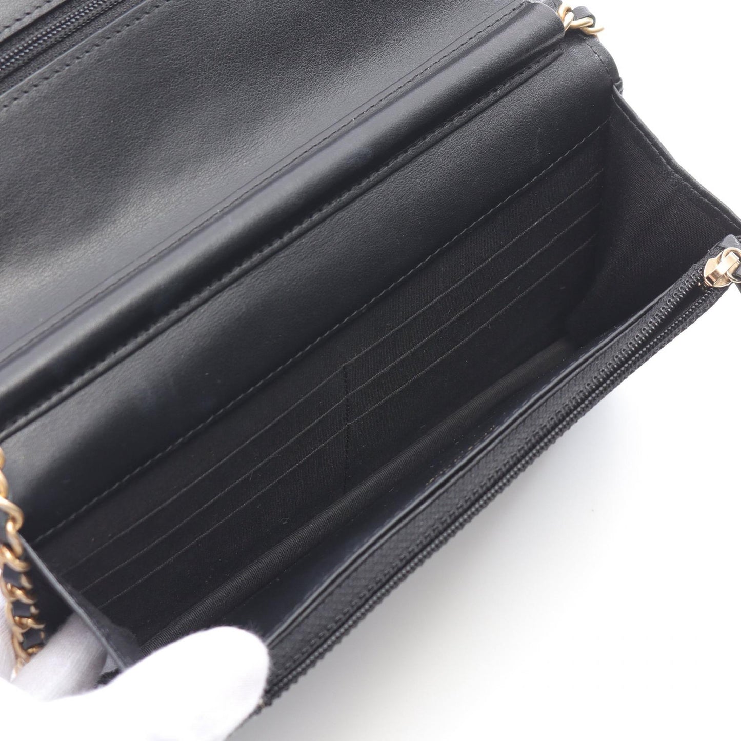Chanel Chevron V Stitch Lambskin Shoulder Bag