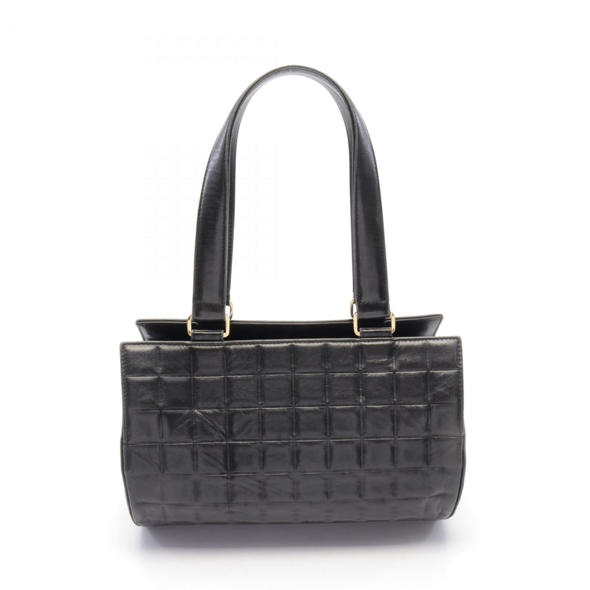 Chanel Lambskin Chocobar Handbag Black