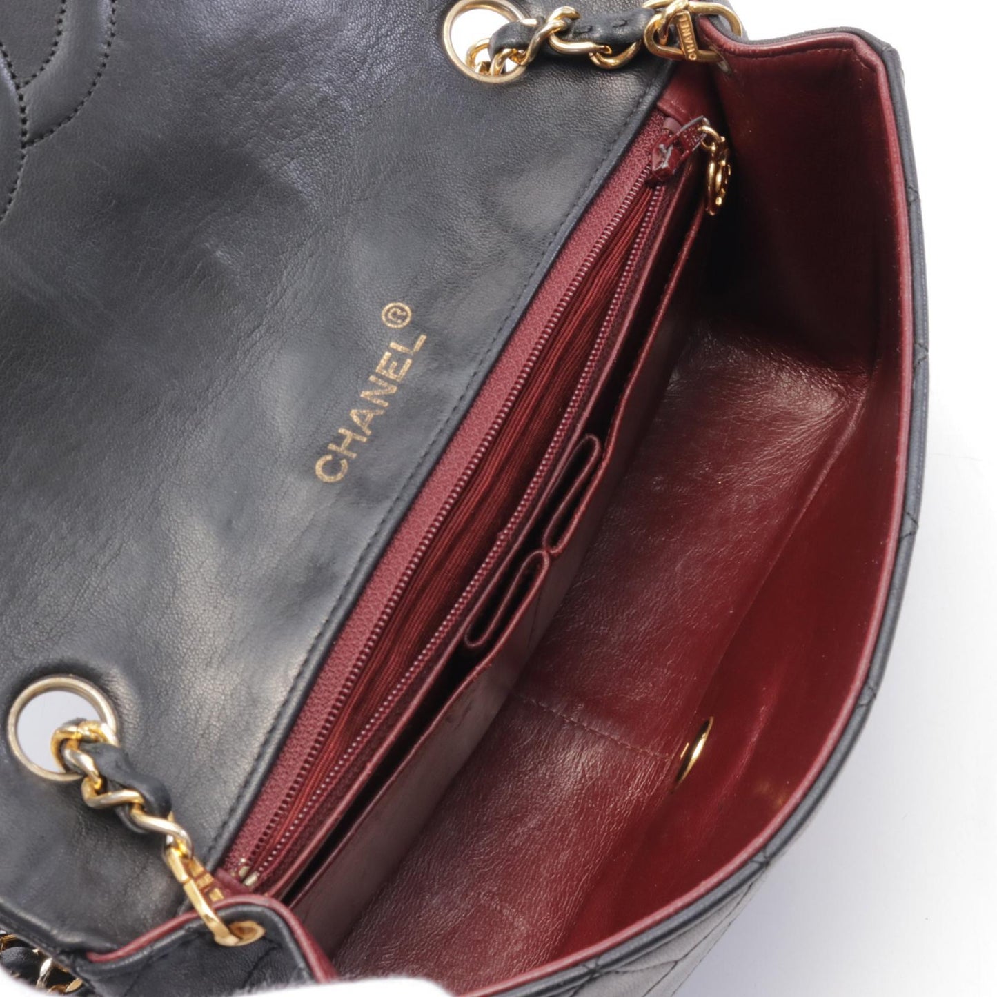 Chanel Lambskin Full Flap Shoulder Bag A02500