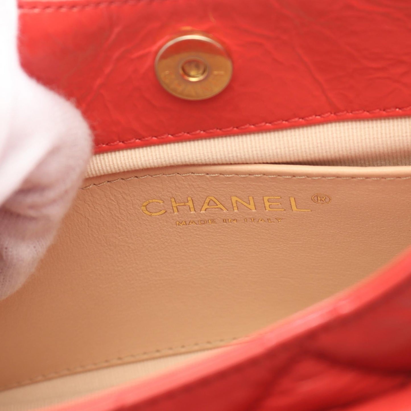 Chanel Matelasse Patent Leather Shoulder Bag