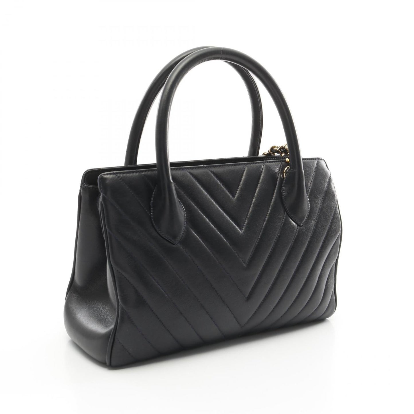 Chanel Chevron V Stitch Lambskin 2way Handbag