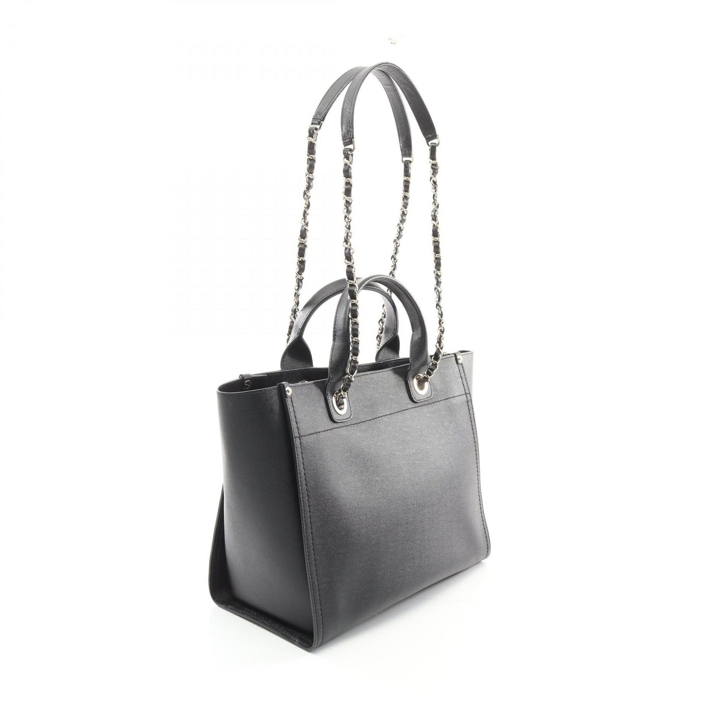 Chanel Deauville Grained Calfskin Tote Bag