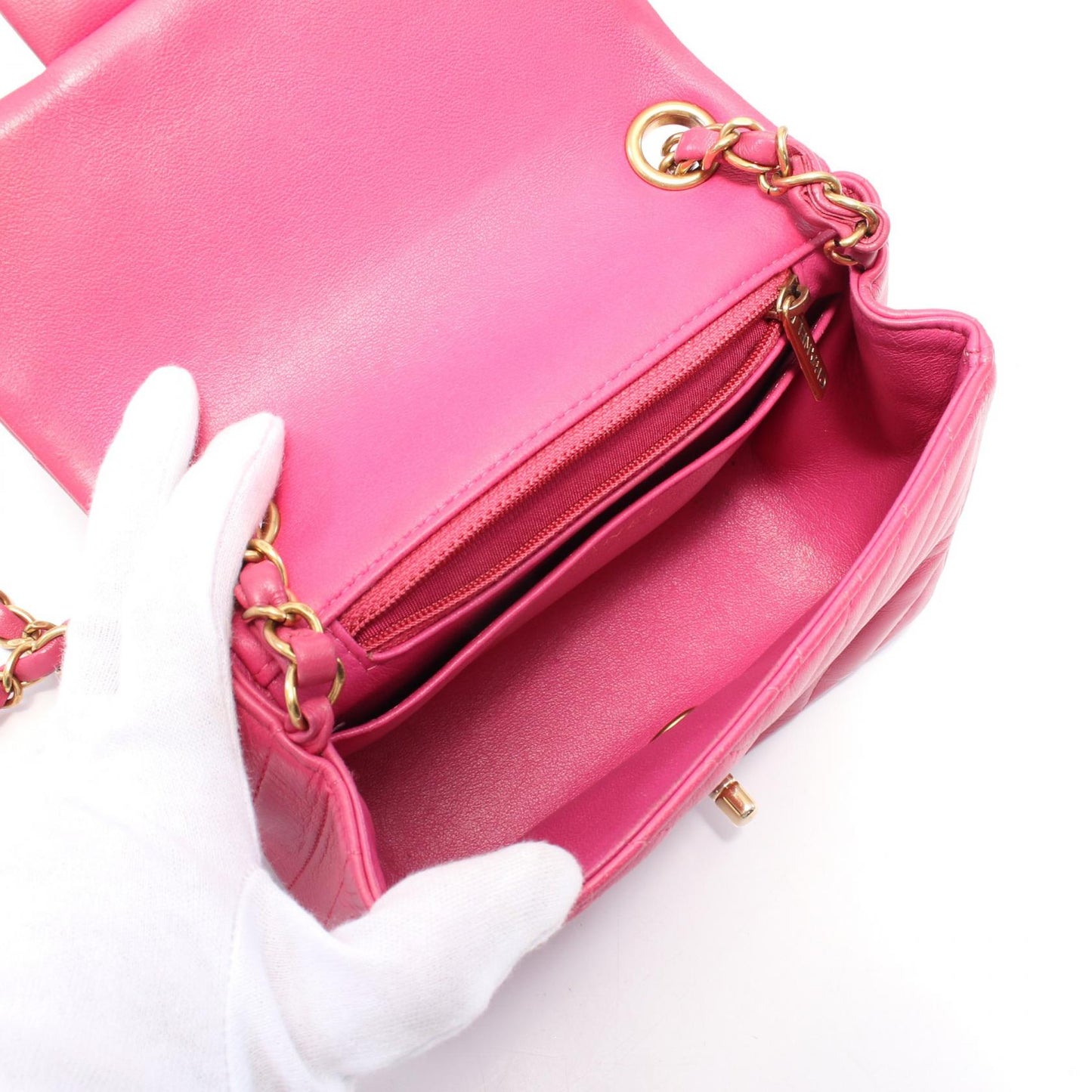 Chanel Mini Flap Bag Lambskin Shoulder Bag