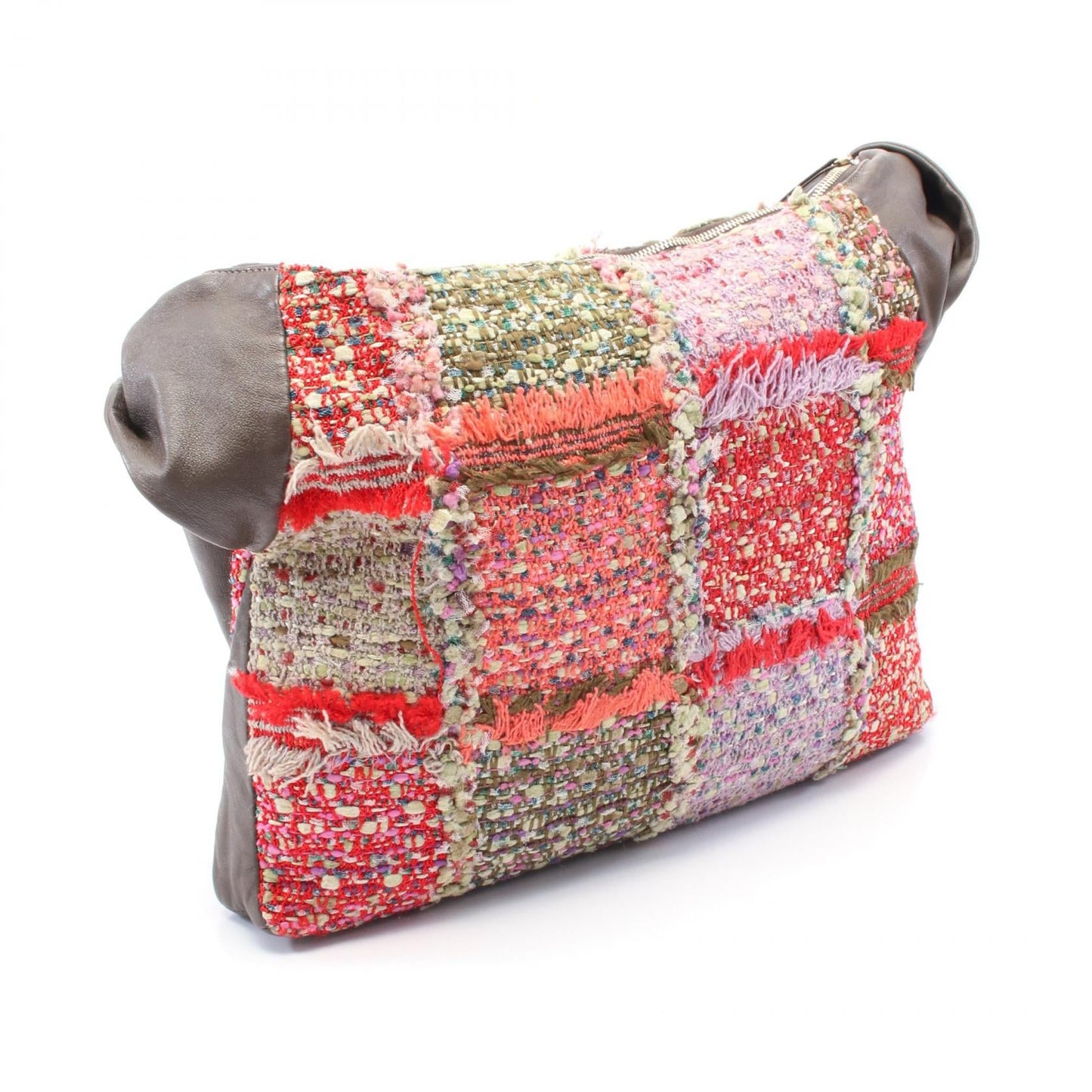 Chanel Girl Chanel Fabric Leather Shoulder Bag