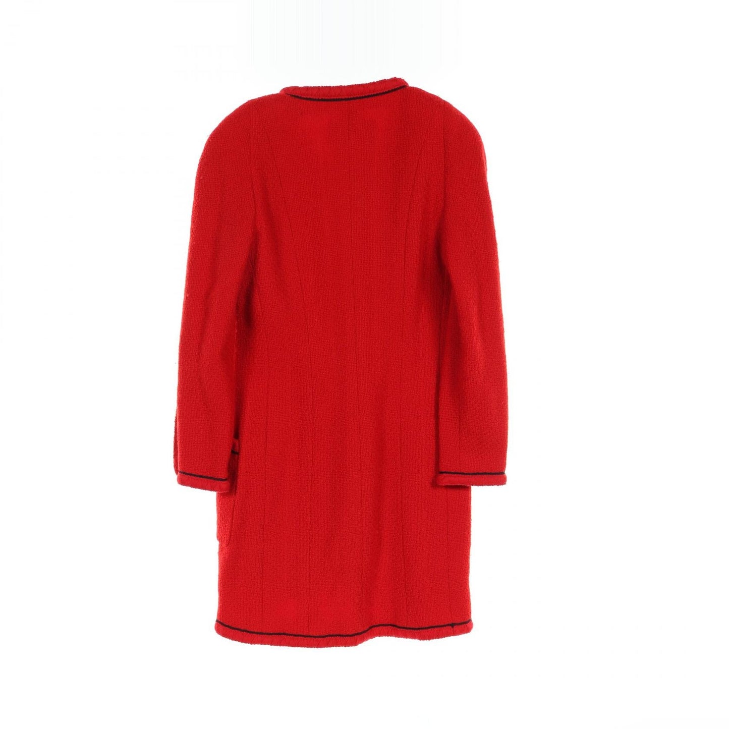 Chanel Coco Mark Button Wool Nylon Outerwear
