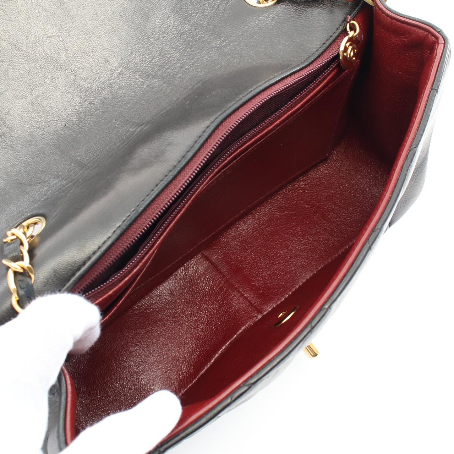 Chanel Matelasse Diana Flap Lambskin Shoulder Bag