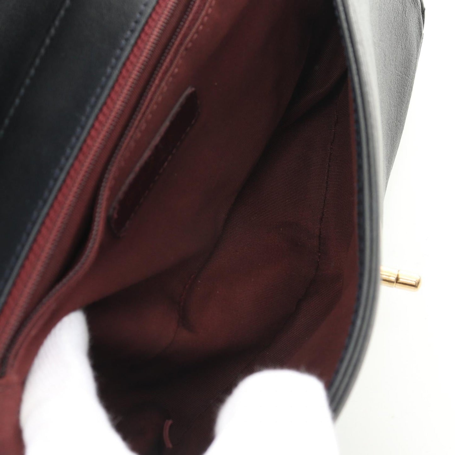 Chanel Mademoiselle Matelasse Leather Shoulder Bag