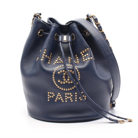 Chanel Deauville Grained Calfskin Shoulder Bag