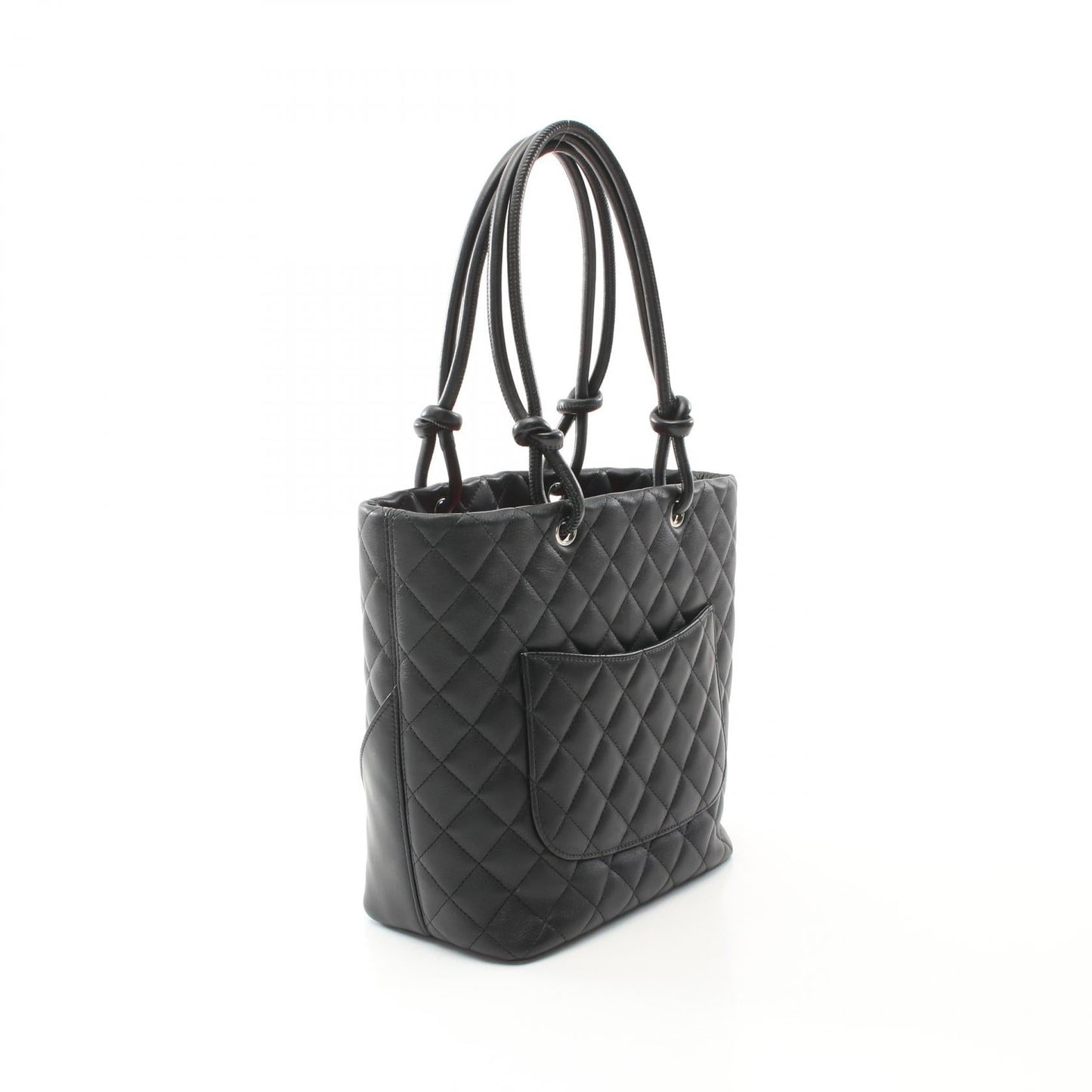 Chanel Cambon Line Leather Patent Leather Tote Bag