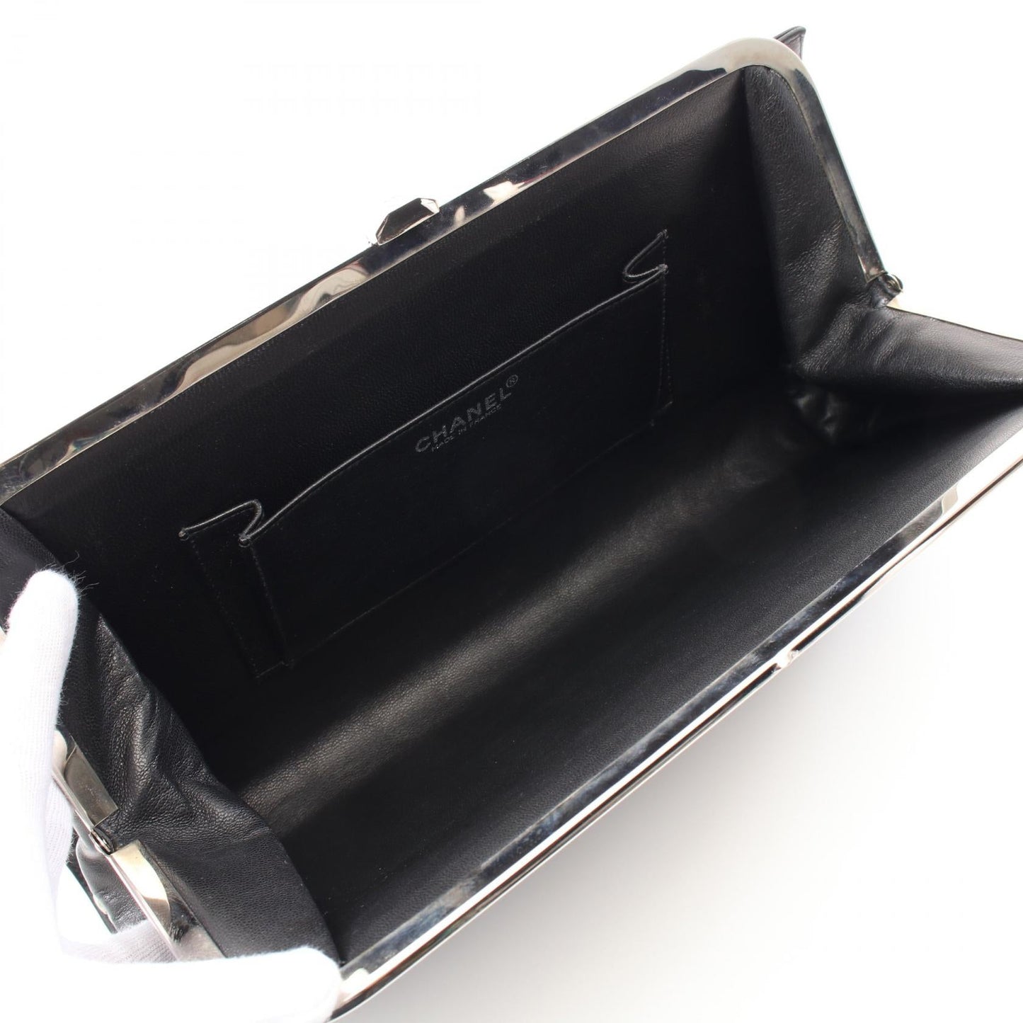 Chanel Choco Bar Leather Clutch Bag