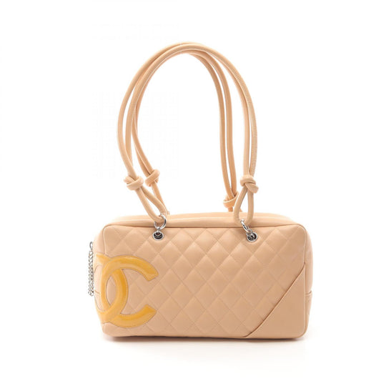 Chanel Cambon Line Leather Patent Leather 2way Shoulder Bag