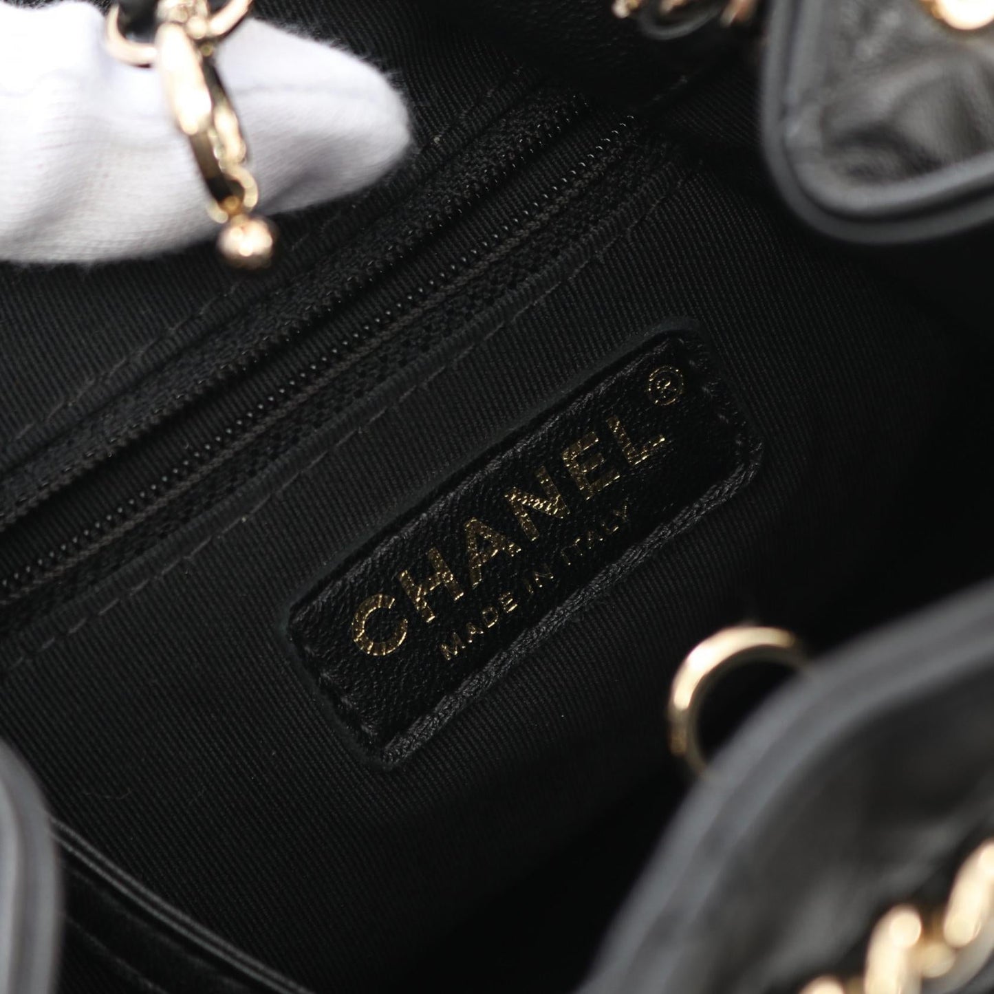 Chanel Matelasse Studs Coco Mark Leather Backpack