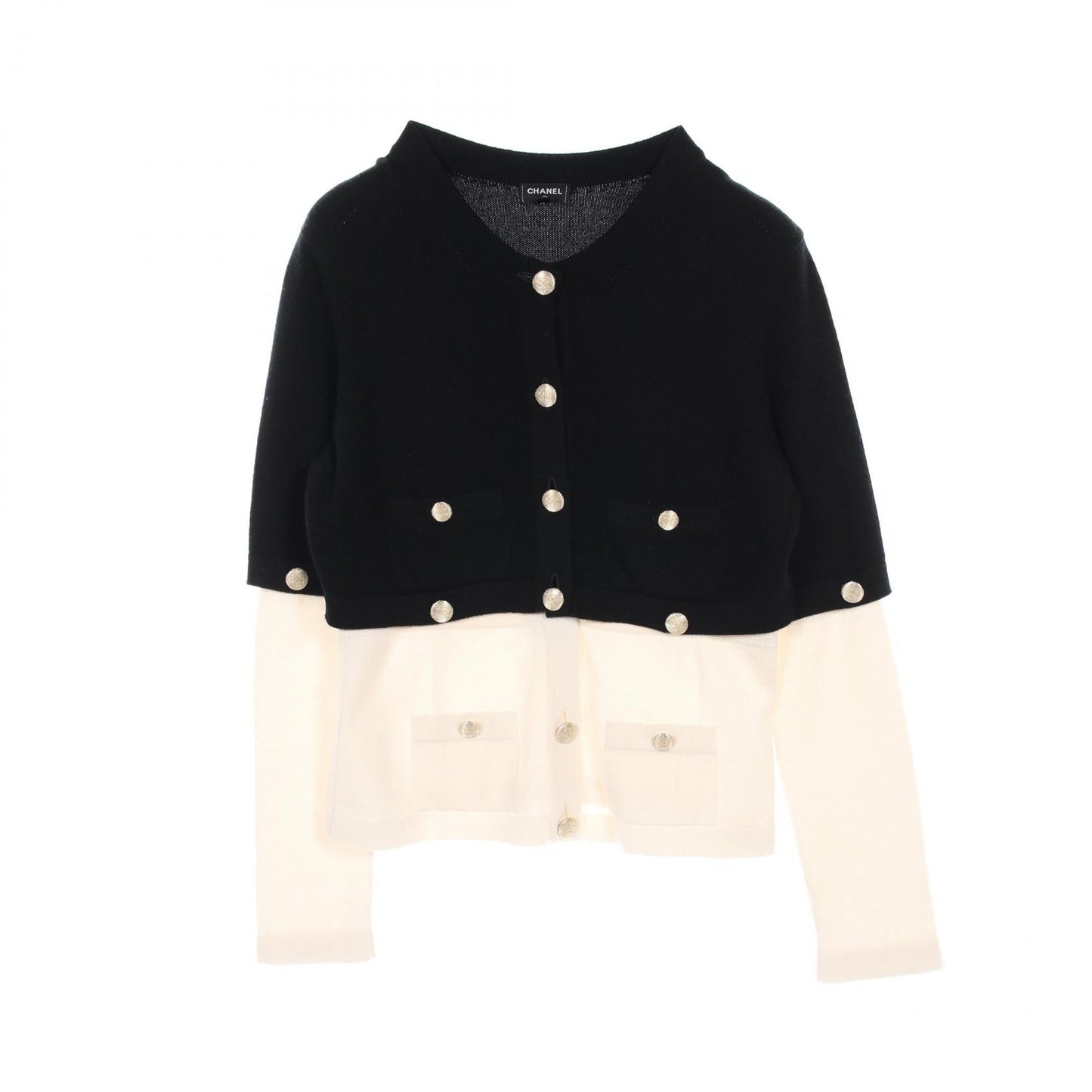 Chanel Coco Mark Button Cashmere Cardigan