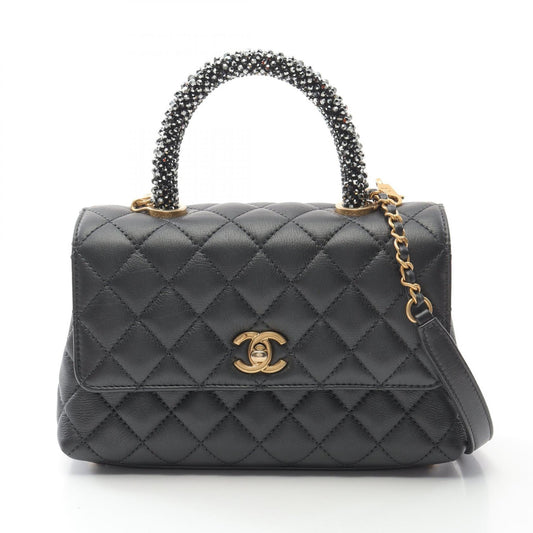 Chanel Coco Handle Flap Lambskin 2way Bag