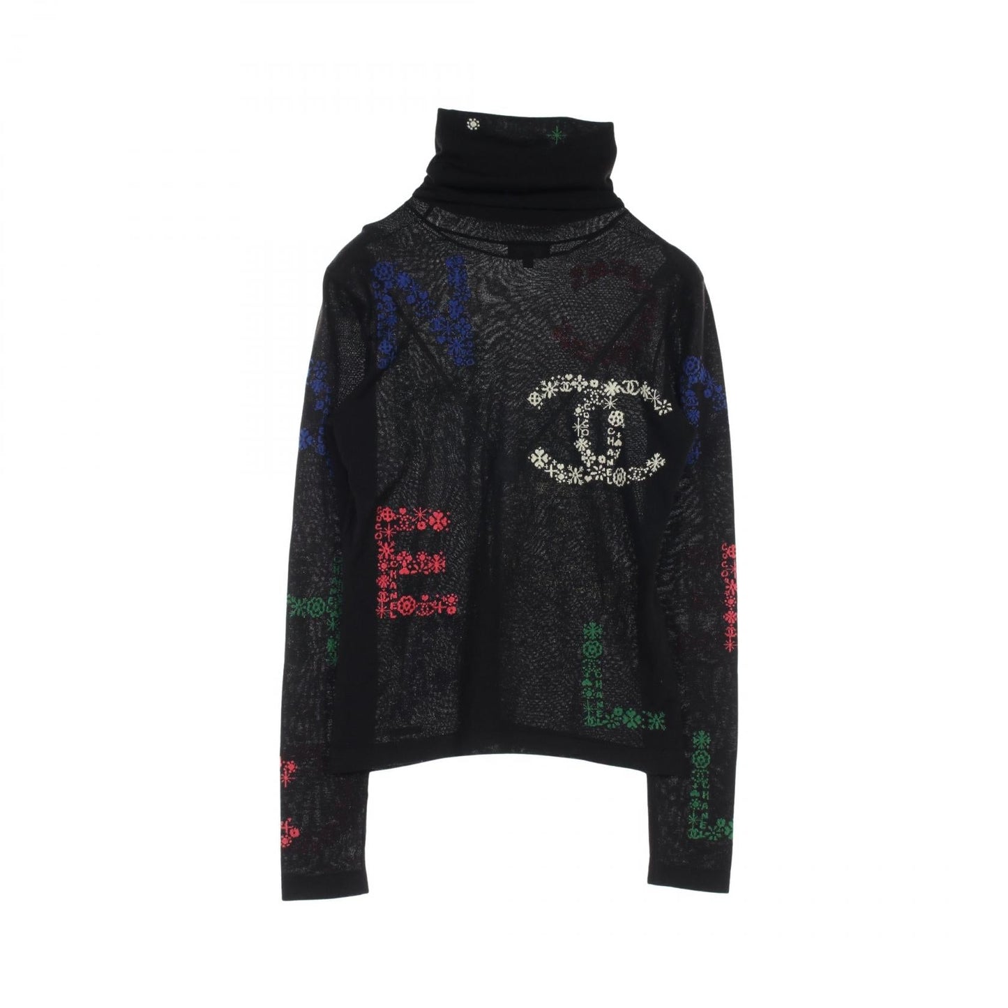 Chanel Coco Mark Icon Cashmere Silk Knitwear