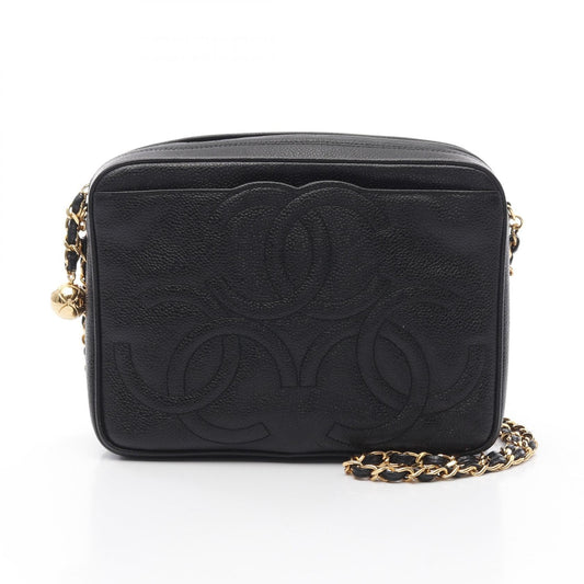 Chanel Triple Coco Mark Caviar Skin Shoulder Bag