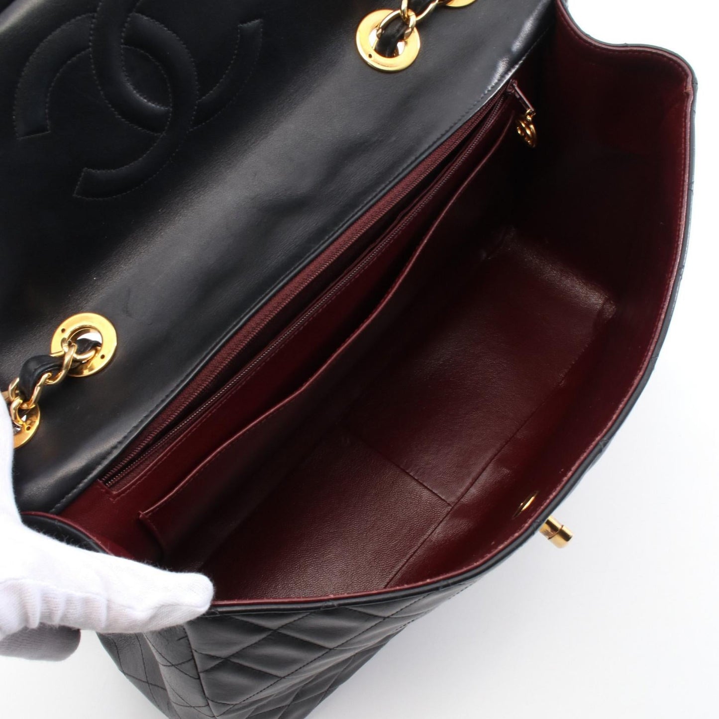 Chanel Deauville Lambskin Shoulder Bag