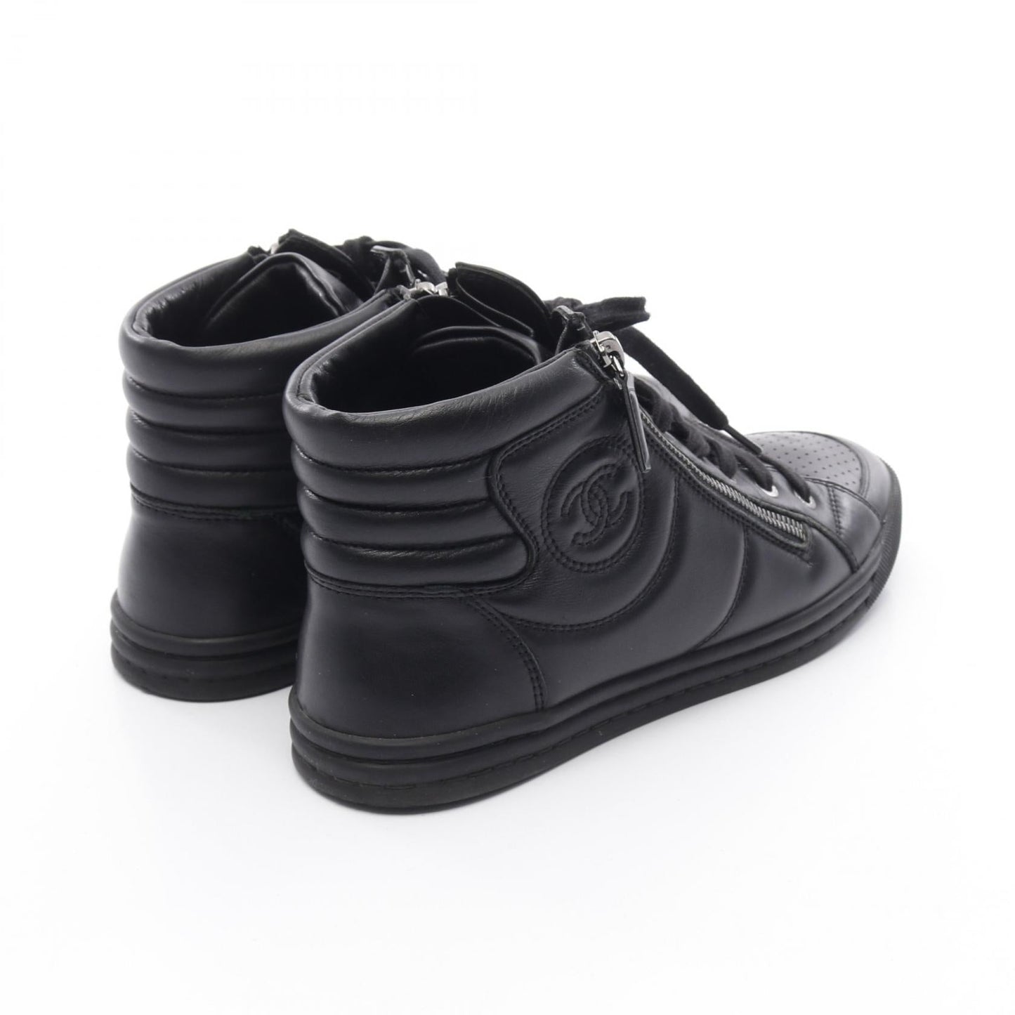 Chanel Coco Mark Leather Sneakers