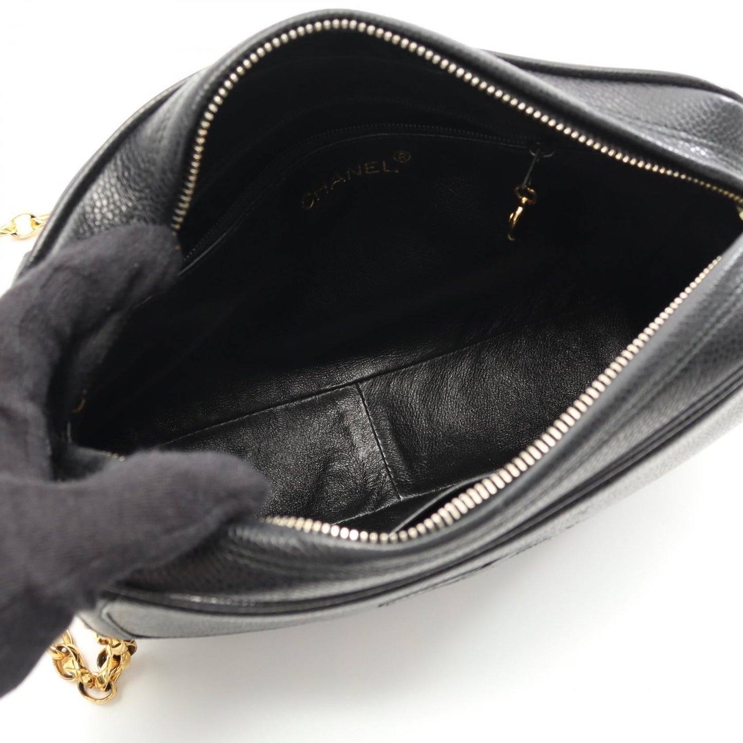 Chanel Coco Mark Grained Calf Shoulder Bag