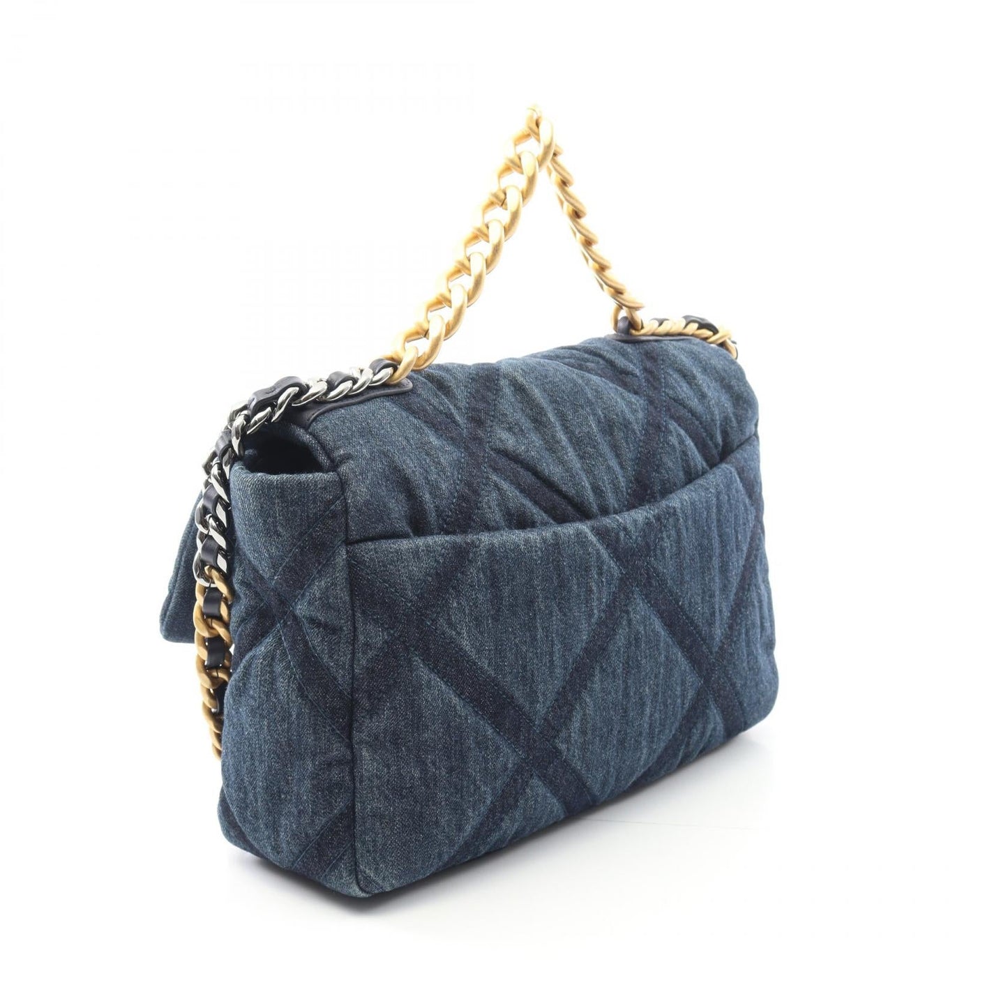 Chanel 19 Matelassé Denim Shoulder Bag