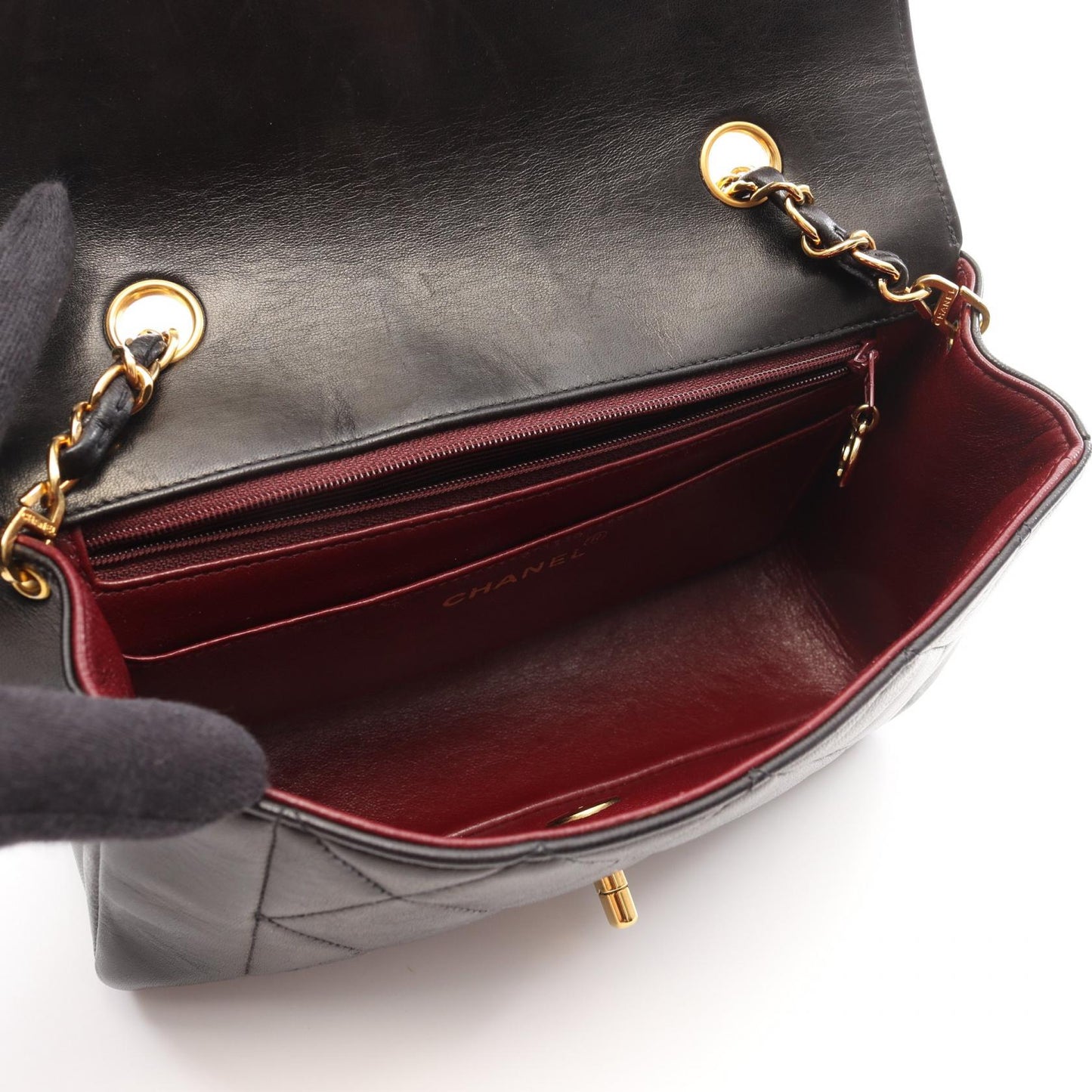 Chanel Matelasse Diana Flap Lambskin Shoulder Bag