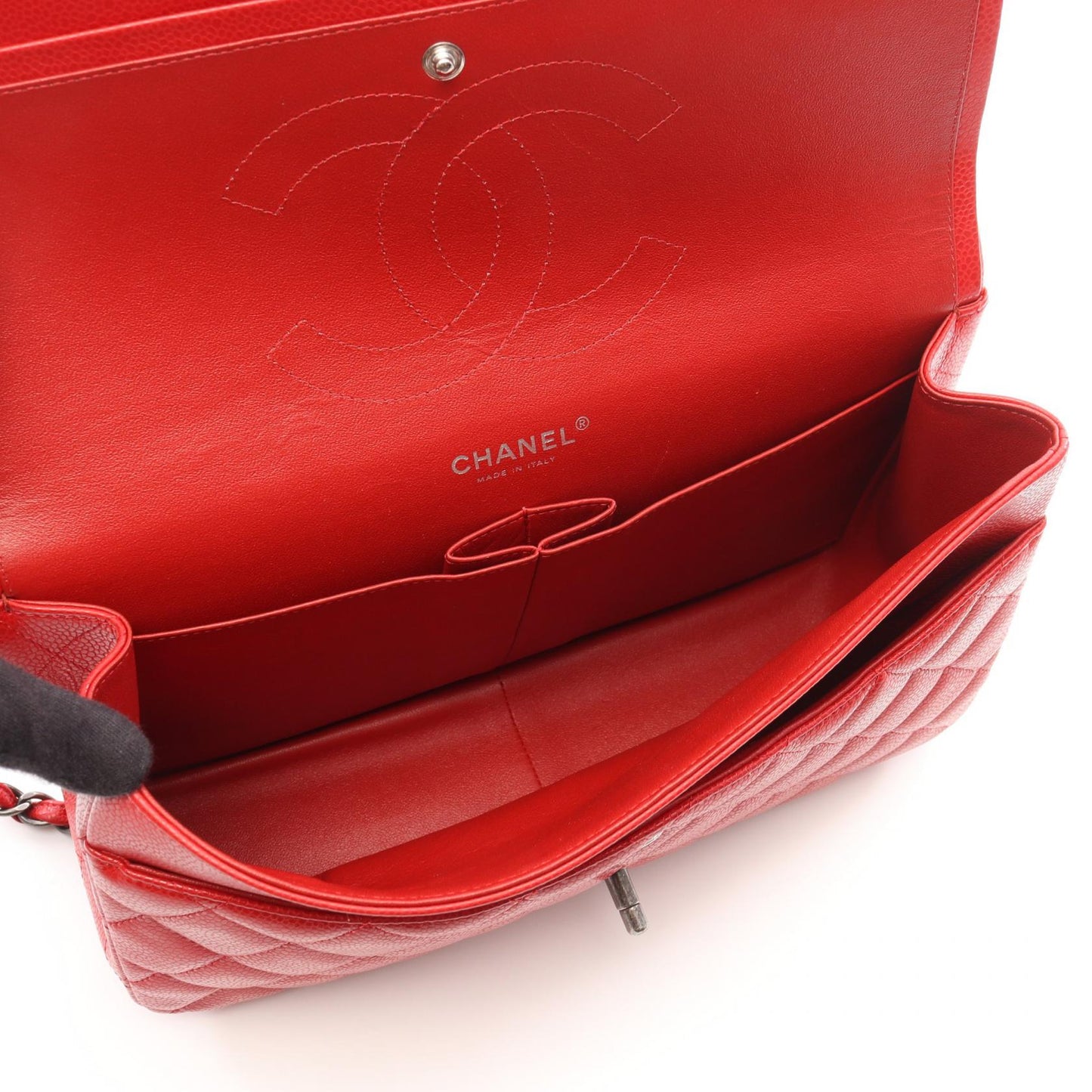 Chanel Classic Large Double Flap Bag Calf Shoulder Bag