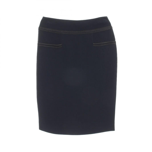 Chanel Camellia Button Rayon Acetate Skirt