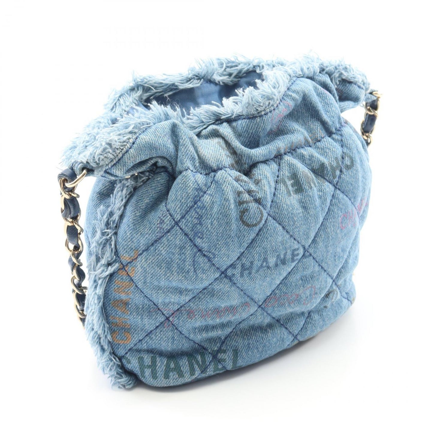 Chanel Matelasse Denim Shoulder Bag