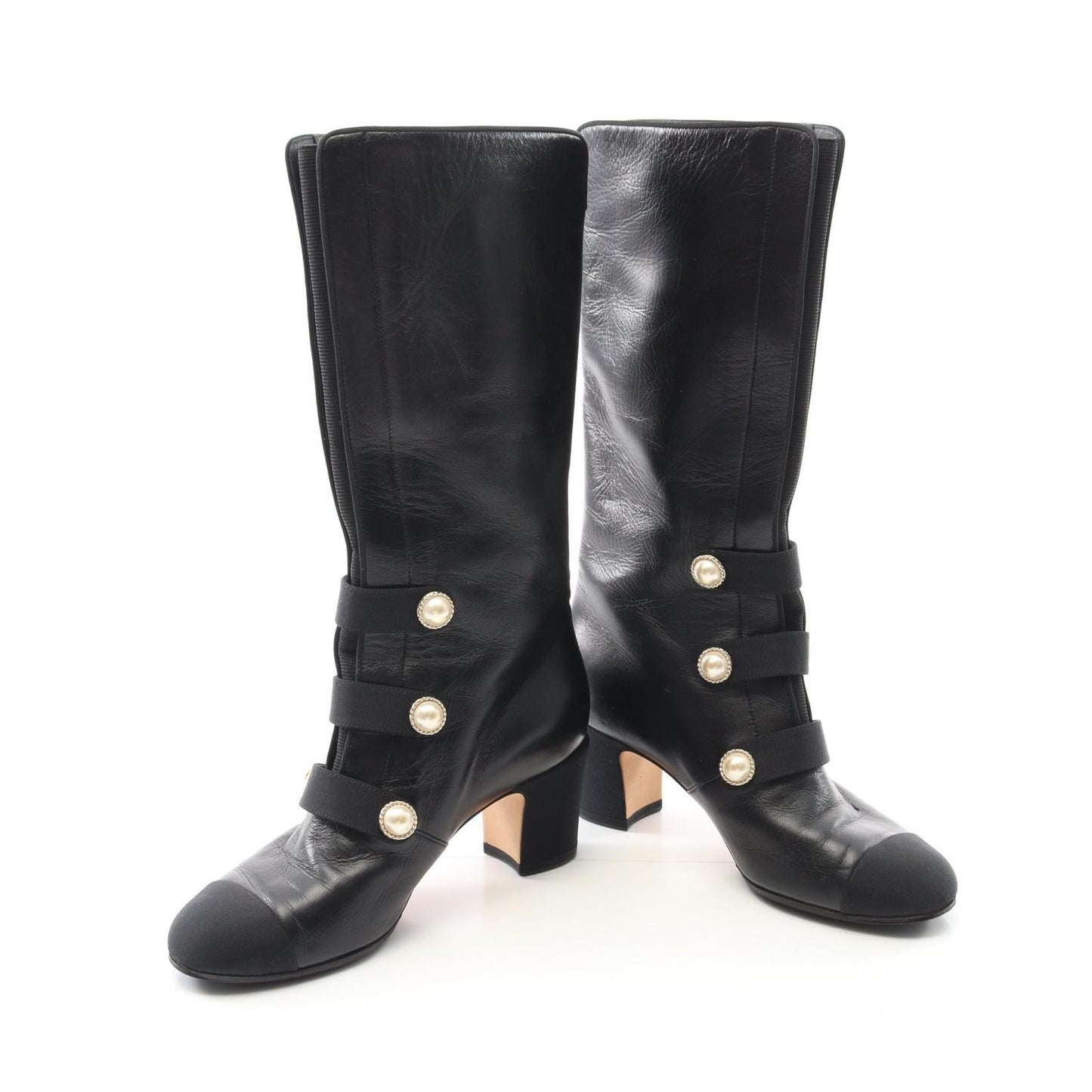 Chanel Coco Mark Leather Boots