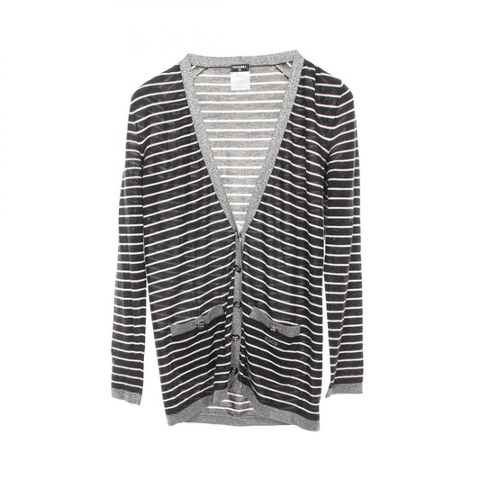 Chanel Coco Mark Cashmere Silk Cardigan