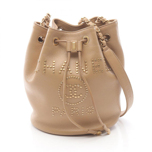 Chanel Deauville Caviar Skin Shoulder Bag
