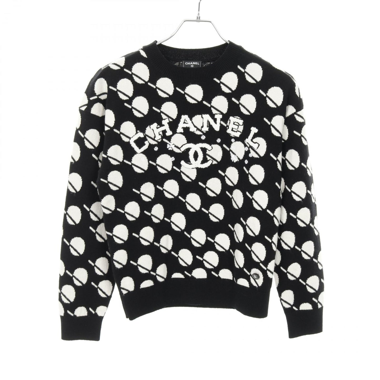 Chanel Coco Mark Flower Logo Cashmere Knitwear