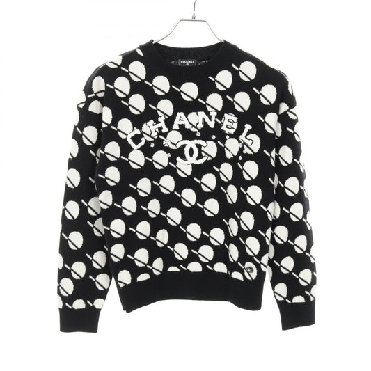 Chanel Coco Mark Flower Logo Cashmere Knitwear
