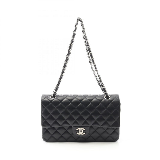 Chanel Matelasse W Flap Lambskin Shoulder Bag