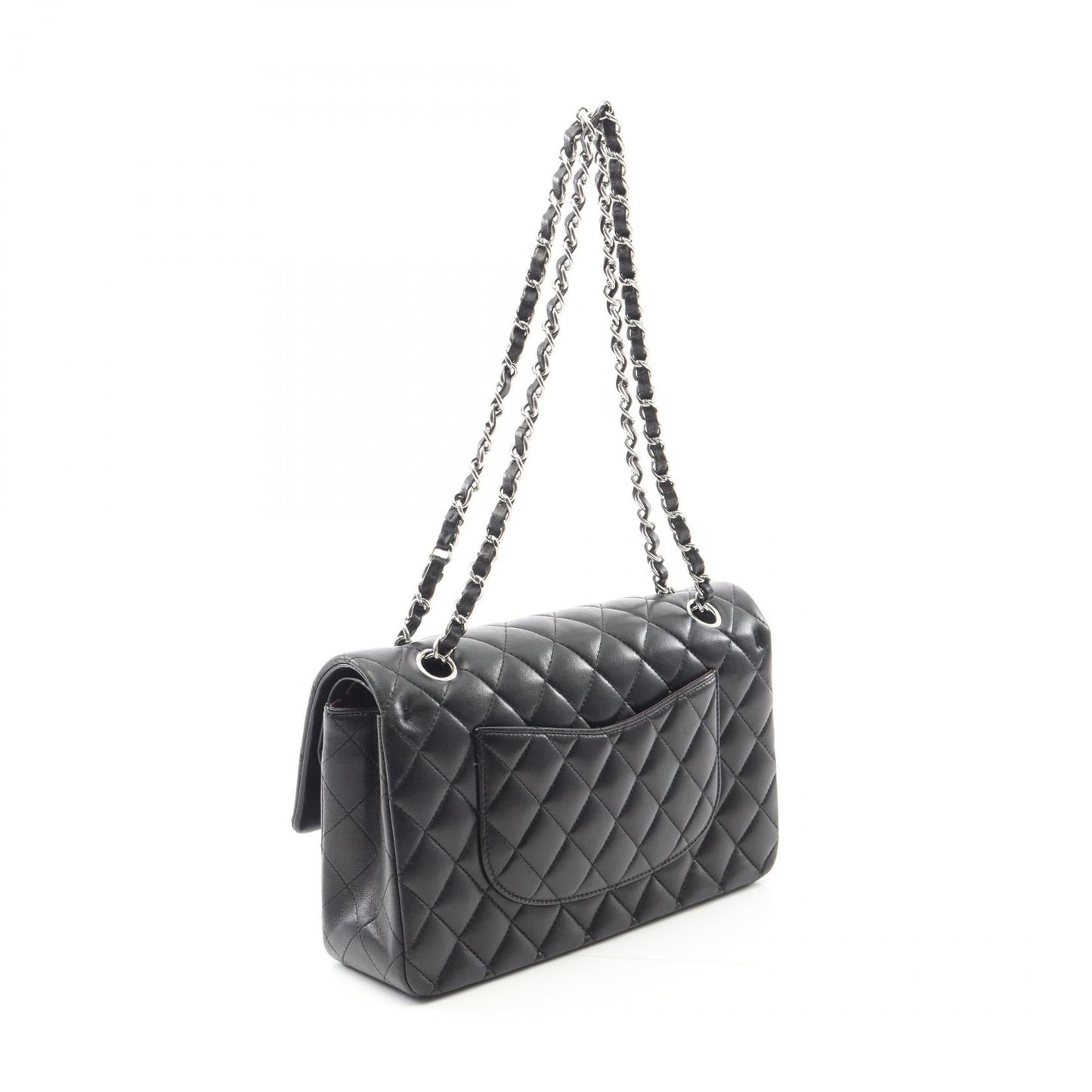 Chanel Matelasse W Flap Lambskin Shoulder Bag